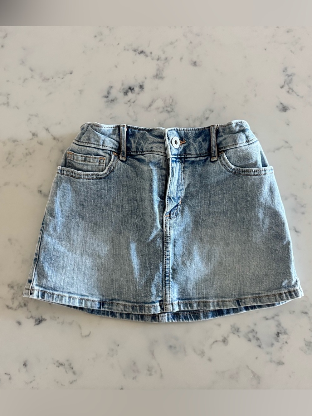 abercrombie kids Light Blue Denim Mini Skirt